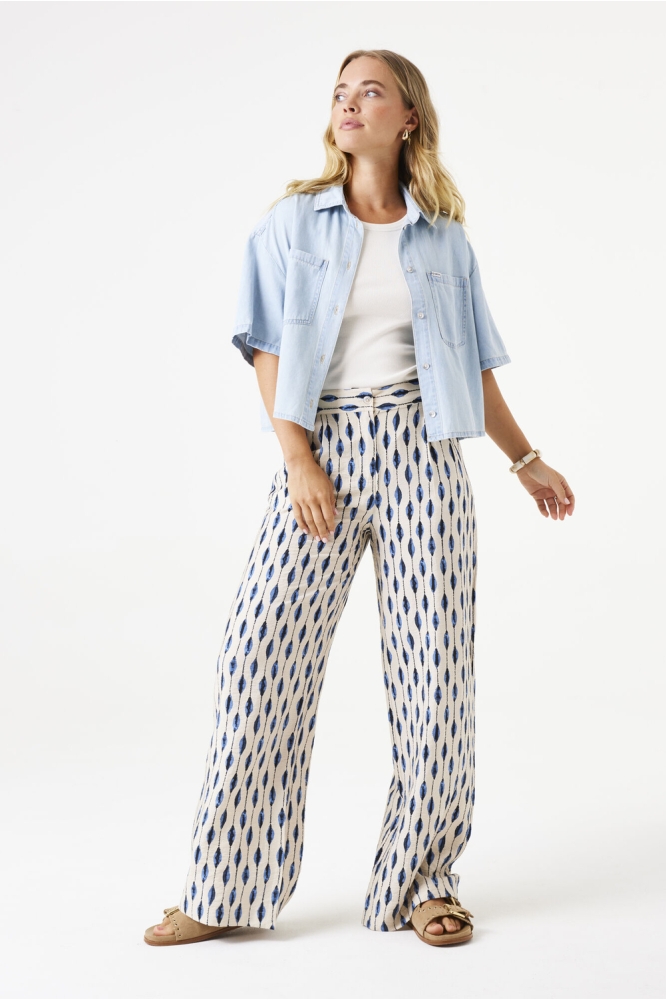 DENIM BLOUSE E50292 6534 BLEACHED